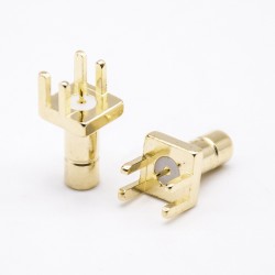 20pcs Plate Edge SMB Male Straight for PCB Connector