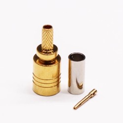 20pcs SMB Crimp Connector Male Straight for Coaxial Cable