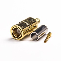 20pcs SMB Male Straight Connector Crimp Type for Coaxial Gold Plating