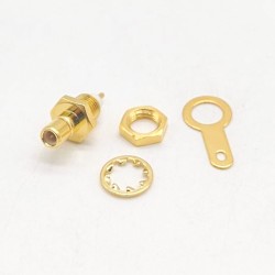 20pcs SMB Straight Female Connectors Solder for Cable Extended PTFE