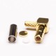 90 Degree SMB Connector Female Crimp Type for Cable Gold Plating 90 Degree SMB Connector Female Crimp Type for Cable Gold Plating