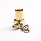 RF Connector SMB Type 90 Degree Male Crimp Type for Coaxial Cable RF Connector SMB Type 90 Degree Male Crimp Type for Coaxial Cable