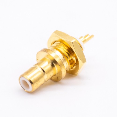 SMB 180 Degree Connector Female with Thread Solder Type for Cable SMB 180 Degree Connector Female with Thread Solder Type for Cable
