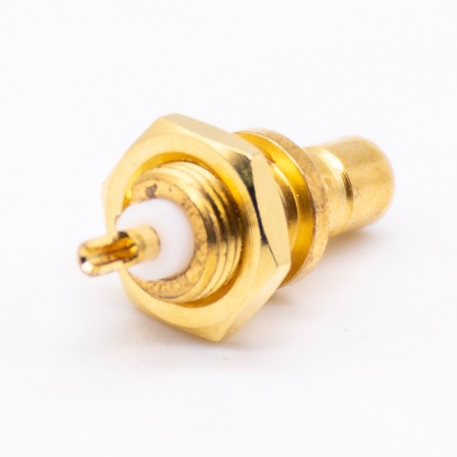 SMB 180 Degree Connector Female with Thread Solder Type for Cable SMB 180 Degree Connector Female with Thread Solder Type for Cable