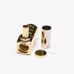 SMB Connector RG174 Coaxial Cable Angled Male Crimp Type