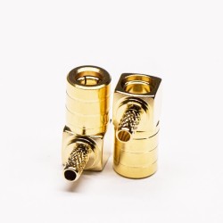 SMB Connector RG174 Coaxial Cable Angled Male Crimp Type