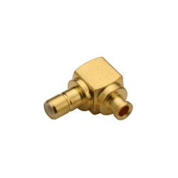 SMB Connector Right Angle Jack Coax Solder Type for UT085
