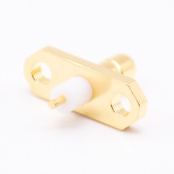 SMB Connector Straight Flange Female 2Hole for Panel Mount