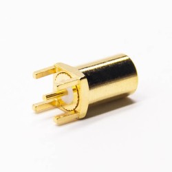 SMB Connector Straight Through Hole Male for PCB Mount