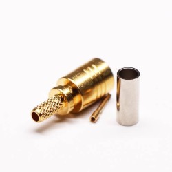 SMB Crimp Connector Male Straight for Coaxial Cable