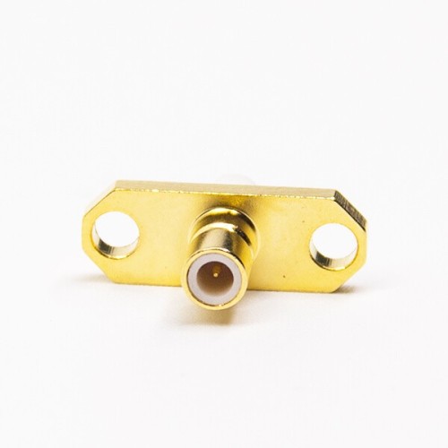 SMB Female Connectors Straight 2 Hole Flange Solder Type for Cable SMB Female Connectors Straight 2 Hole Flange Solder Type for Cable