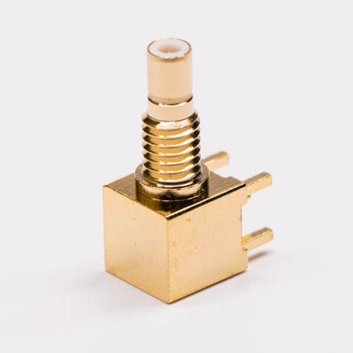 smb female right angle connector Gold Plated for PCB Mount smb female right angle connector Gold Plated for PCB Mount