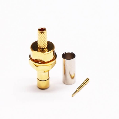 SMB Female Straight Bulkhead Crimp Type for Cable SMB Female Straight Bulkhead Crimp Type for Cable