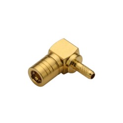 SMB Male Connector Angled Crimp Type for Cable RG316,174
