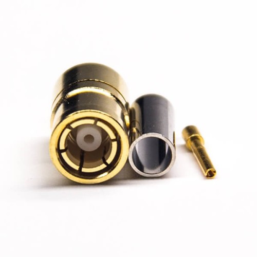 SMB Male Straight Connector Crimp Type for Coaxial Gold Plating SMB Male Straight Connector Crimp Type for Coaxial Gold Plating