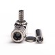 SMB Plug Connector Right Angled Crimp Type for Cable Nickel Plating SMB Plug Connector Right Angled Crimp Type for Cable Nickel Plating