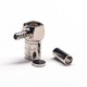 SMB Plug Connector Right Angled Crimp Type for Cable Nickel Plating SMB Plug Connector Right Angled Crimp Type for Cable Nickel Plating