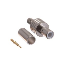SMB Socket Connector Straight Crimp Type for Cable
