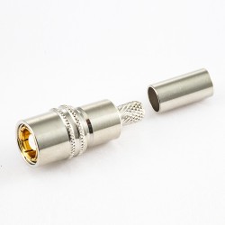 Cable Type SMZ (BT43) Connector Female Straight Crimp FLEX5 Cable