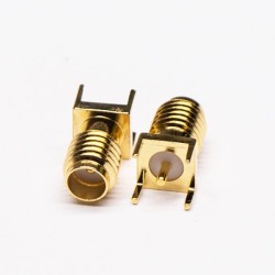 20pcs SSMA Female Connector Straight RF Connector Through Hole for PCB
