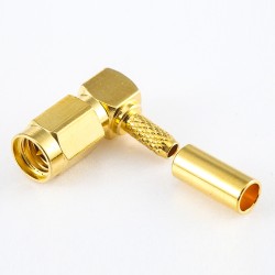 SSMA Connector Types Male Right Angle Crimp RG174/RG316 Cable