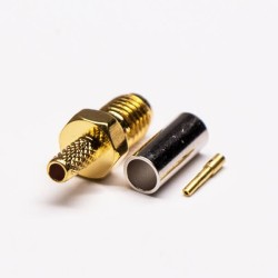 SSMA Straight Jack Threaded Coaxial Connector Crimp Type for Cable