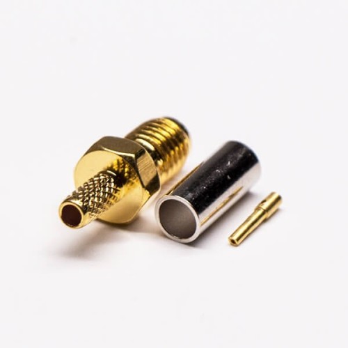 SSMA Straight Jack Threaded Coaxial Connector Crimp Type for Cable SSMA Straight Jack Threaded Coaxial Connector Crimp Type for Cable
