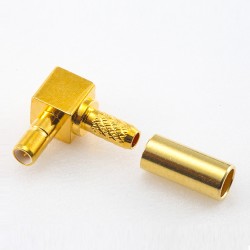 RF Connector SSMB Connector Type Male Right Angle Cable RG174/RG316