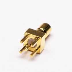 SSMB Straight Connector Female RF Coaxial Connector Through Hole for PCB Mount