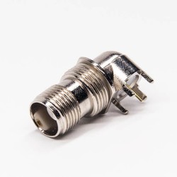 20pcs TNC Angle Connector Female Bulkhead for PCB Mount
