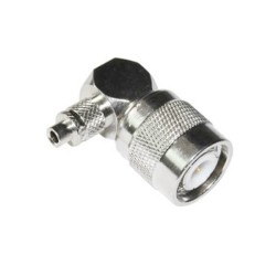 20pcs TNC Male Crimp Connector RG6 Angled for Cable RG58/59/174