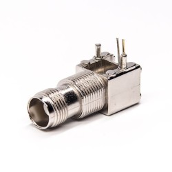 20pcs TNC Panel Connector Female Right Angled Through Hole for PCB Mount