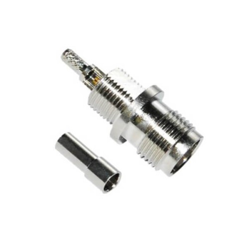 TNC Bulkhead Connector Crimp Type RG174 Straight for Panel Mount TNC Bulkhead Connector Crimp Type RG174 Straight for Panel Mount