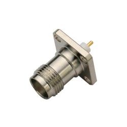 TNC Connector Female 4Hole Square Flange Straight for Panel Mount