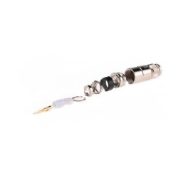 TNC Connector for RG213/U Male Straight 47 x 17.5 mm 50Ω Cable Mount for RG213/U