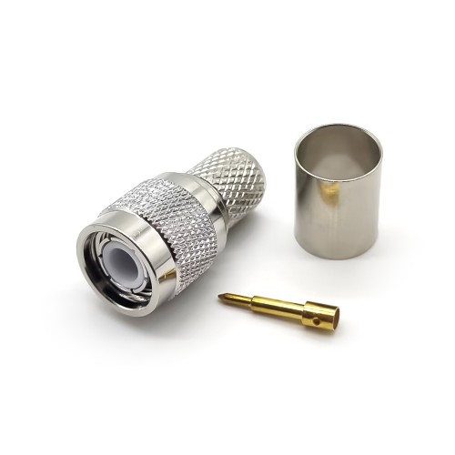 TNC Connector for RG8 Straight Male Crimp Type for Cable LMR400,RG213 TNC Connector for RG8 Straight Male Crimp Type for Cable LMR400,RG213