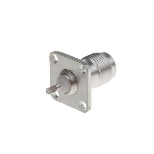 TNC Connector Solder Flange Straight Female 50Ω Bulkhead Termination for panel mount TNC Connector Solder Flange Straight Female 50Ω Bulkhead Termination for panel mount