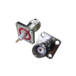 TNC Connector Straight 4Hole Square Flange Famle for Panel Mount