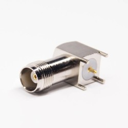 TNC Connector Types Female 90 Degree Through Hole for PCB Mount