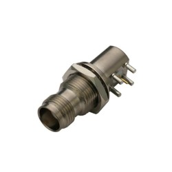 TNC Connectors Bulkhead Angled Female Through Hole for PCB Mount