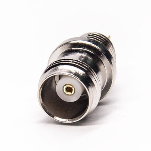 TNC Female Bulkhead Connector Panel Mount Female 180 Degree Solder Type for Coaxial Cable TNC Female Bulkhead Connector Panel Mount Female 180 Degree Solder Type for Coaxial Cable