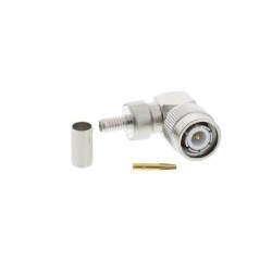 TNC Male Connector Straight 47 x 17.5 mm 50Ω Cable Mount for RG213/U