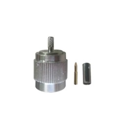 TNC Male Crimp Connector Straight Crimp Type for Cable RG316D
