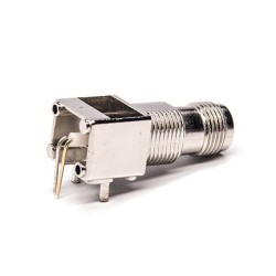 TNC Panel Connector Female Right Angled Through Hole for PCB Mount