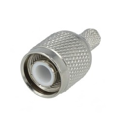 TNC Straight Male Connector 50ohm Crimped for Cable LMR240 O.D 6.1mm