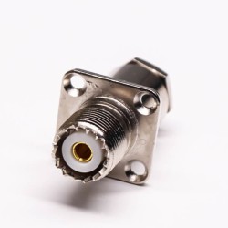 20pcs Panel Mount UHF Connector Clamp Type with Rhomibic Flange