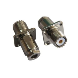 20pcs Panel Mount UHF Connector SO 239 Clamp Type for RG8 LMR400 with Flange