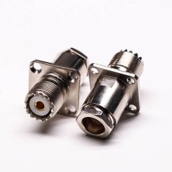 20pcs UHF Connector Jack Vertical and Clamp Type for Flange Mount
