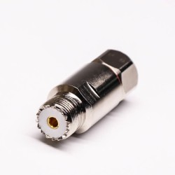 20pcs UHF Female 180 Degree Connector Clamp Type for Cable UHF-SL16-K1/2
