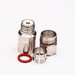 20pcs UHF Female 180 Degree Connector Clamp Type for Cable UHF-SL16-K1/2